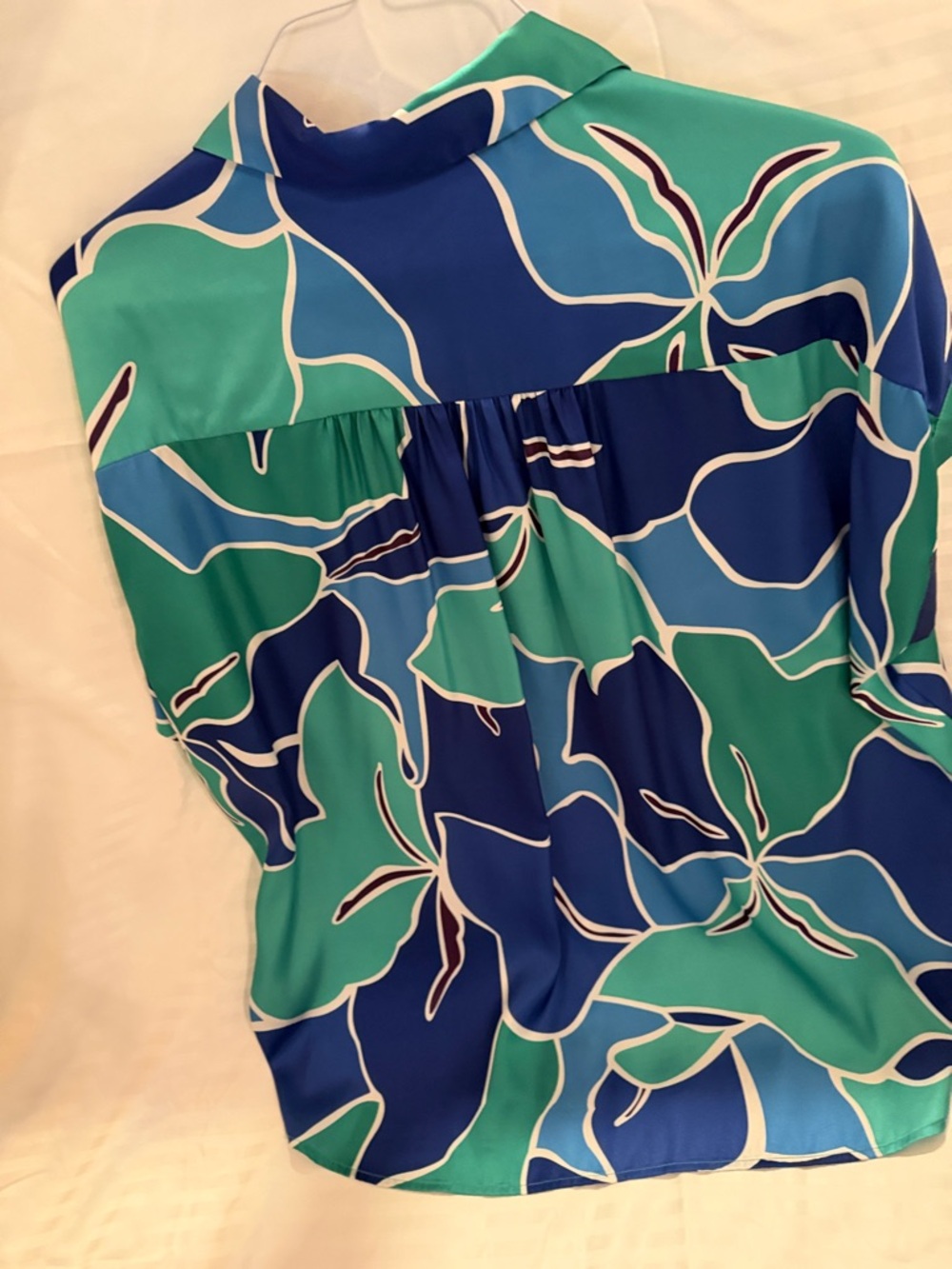 JODIFL Blue & Teal Floral Button-Down Top - Picture 3 of 8